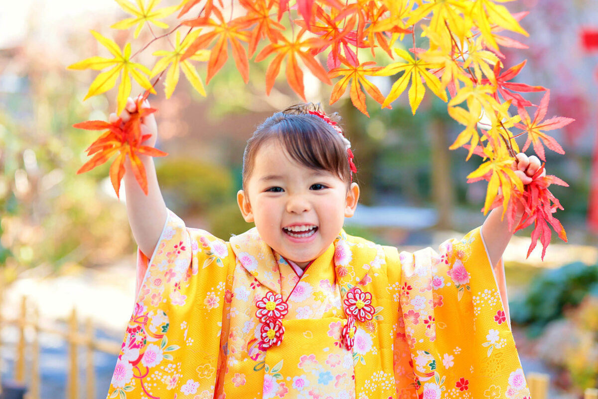 七五三後撮り・スタジオでの記念写真