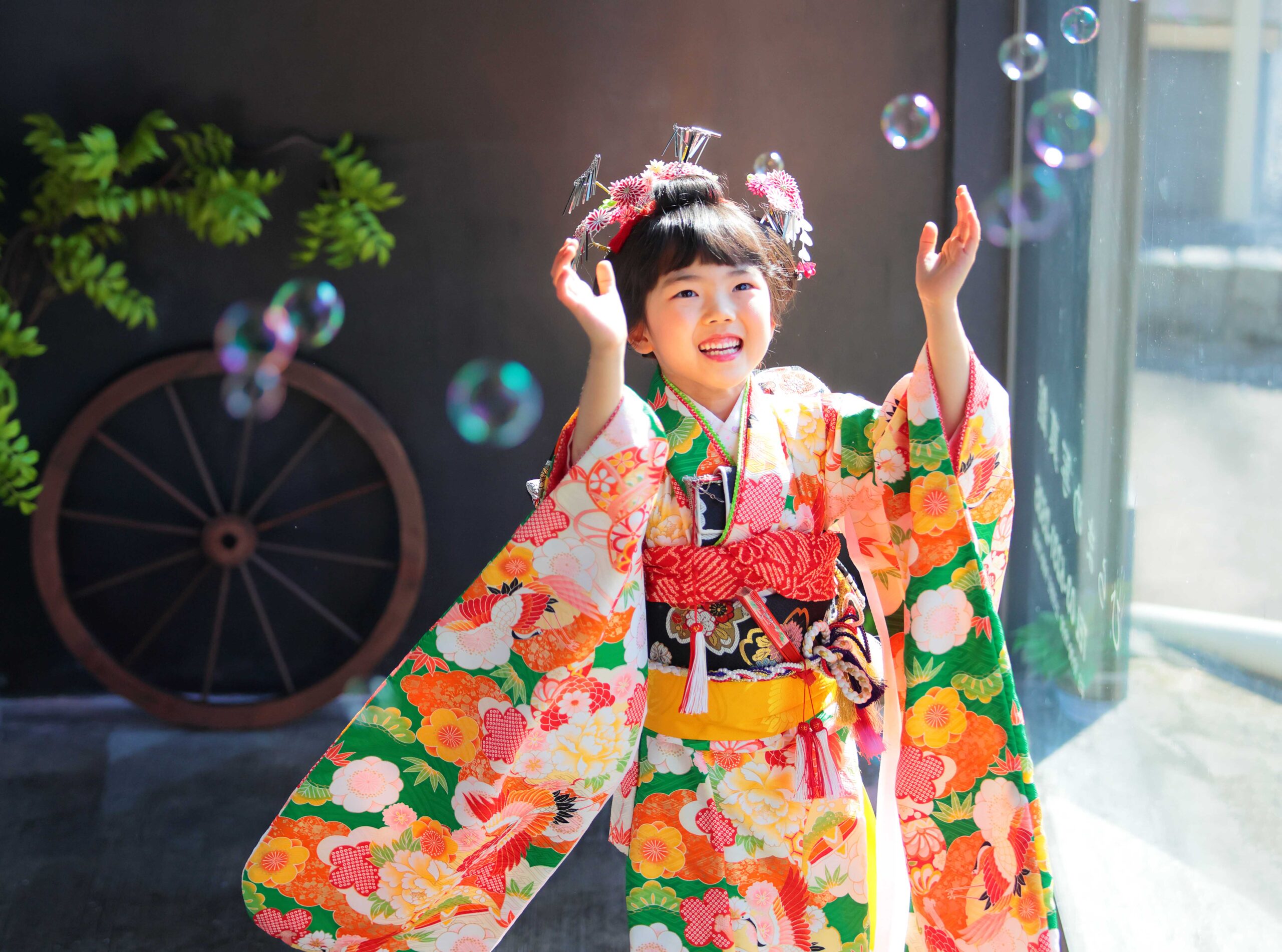 七五三後撮り・リラックスした表情のポートレート